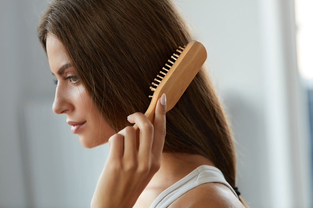 woman hair brush