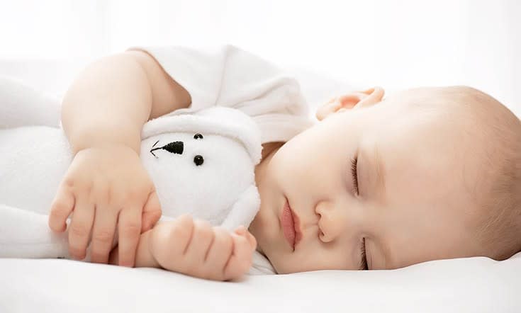 napping baby